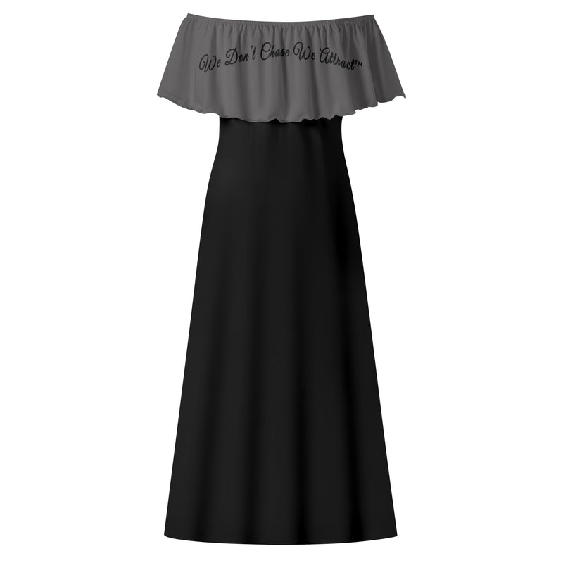 Deniro Focil™ Off-the-Shoulder Wrap Long Dress