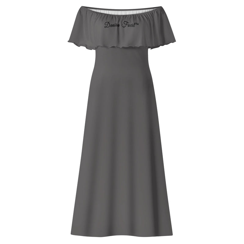 Deniro Focil™ Off-the-Shoulder Wrap Long Dress
