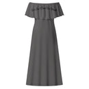 Deniro Focil™ Off-the-Shoulder Wrap Long Dress