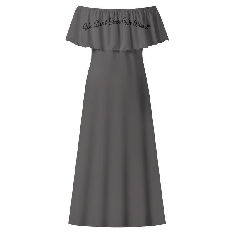 Deniro Focil™ Off-the-Shoulder Wrap Long Dress