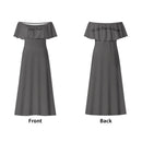 Deniro Focil™ Off-the-Shoulder Wrap Long Dress