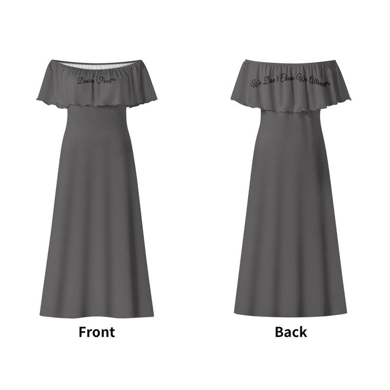 Deniro Focil™ Off-the-Shoulder Wrap Long Dress
