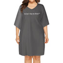 Deniro Focil™ V-Neck Plus Size Loose Dress
