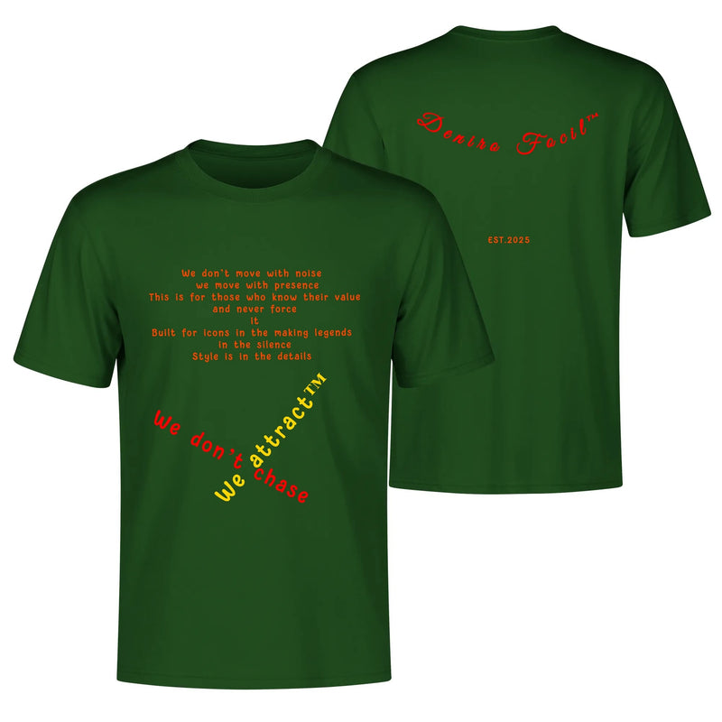 Deniro Focil™ Unisex Crew Neck Short Sleeve T-Shirt