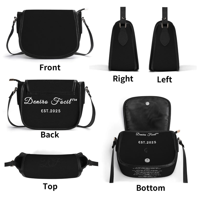 Deniro Focil™ PU Leather Saddle Bag  Effortless Street Luxe Carry