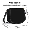 Deniro Focil™ PU Leather Saddle Bag  Effortless Street Luxe Carry