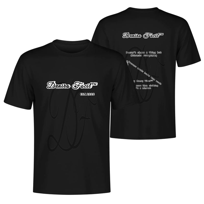 Deniro Focil™ Unisex Crew Neck T-Shirt 100% American Cotton
