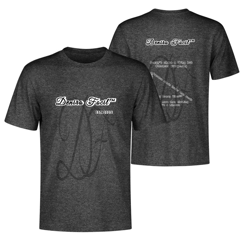 Deniro Focil™ Unisex Crew Neck T-Shirt 100% American Cotton