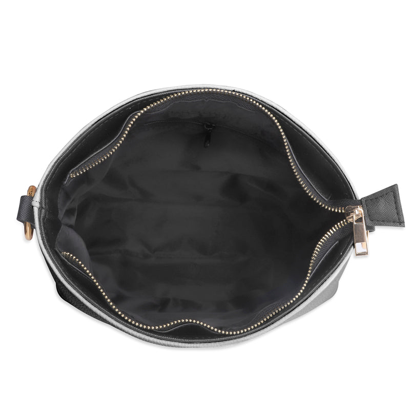 Burkesgarb Women's PU Bucket Shoulder Bag | Adjustable Strap, Zipper Closure