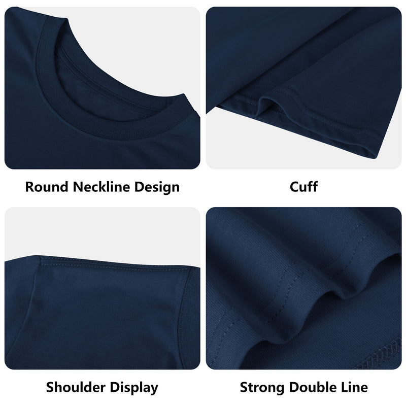 Deniro Focil™ Unisex Crew Neck T-Shirt 100% American Cotton
