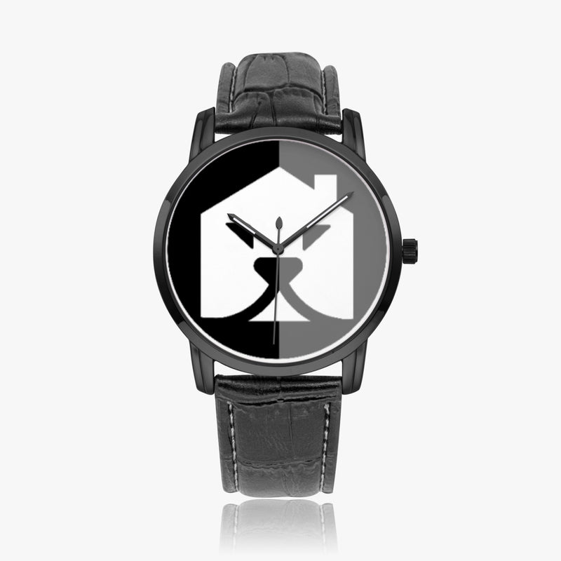 "Elevate Your Style with Burkesgarb's Leather Band Wide Type Quartz Watch"