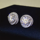 6 Carat Moissanite 925 Sterling Silver Earrings at BurkesGarb | 1-Pair