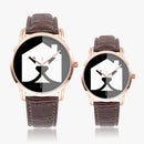 "Elevate Your Style with Burkesgarb's Leather Band Wide Type Quartz Watch"