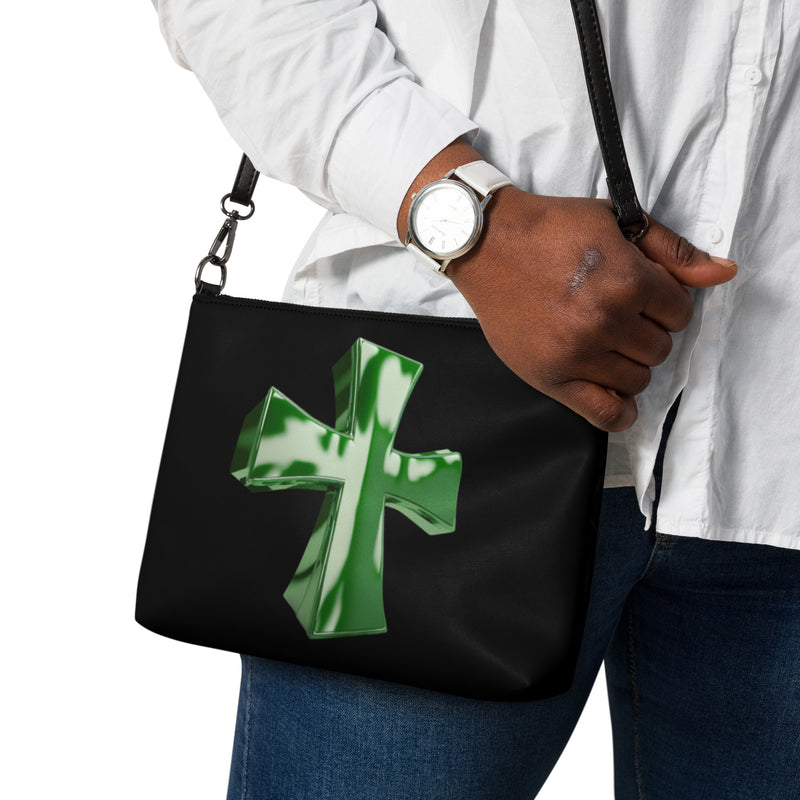 "Burkesgarb Smoke Green Cross Crossbody Bag: Carry Your Style with Confidence"