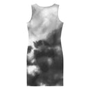 "Embrace Elegance and Comfort with Burkesgarb Gray Skies Fitted Dress - Perfect for Any Occasion!"