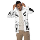 "Embrace Your Inner Style Maverick with Burkesgarb Starman Graffiti Men's Windbreaker - Stand Out in Every Crowd!"