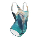 "Dive into Style with Burkesgarb Women's 'Dolphin Vibes' One-Piece Swimsuit"