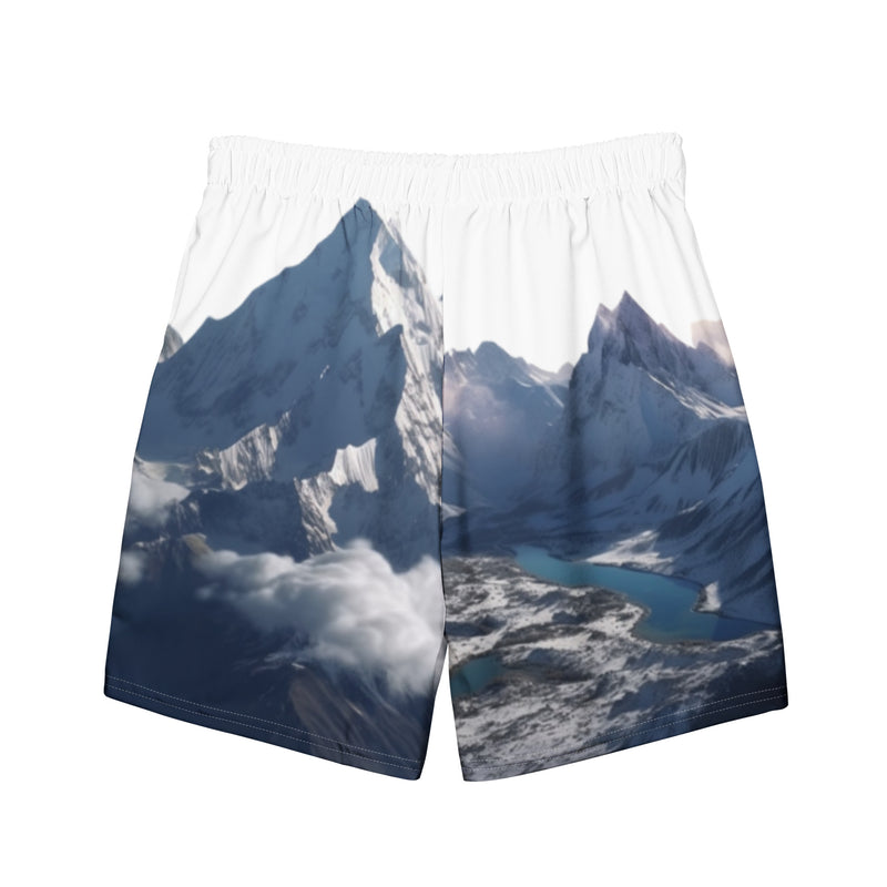 "Shop Burkesgarb Mountain View Men's Swim Trunks - Dive into Style!"