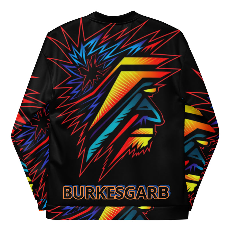 "Stay Stylish with Burkesgarb 'Colorful Thoughts' Unisex Bomber Jacket"