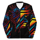 "Stay Stylish with Burkesgarb 'Colorful Thoughts' Unisex Bomber Jacket"