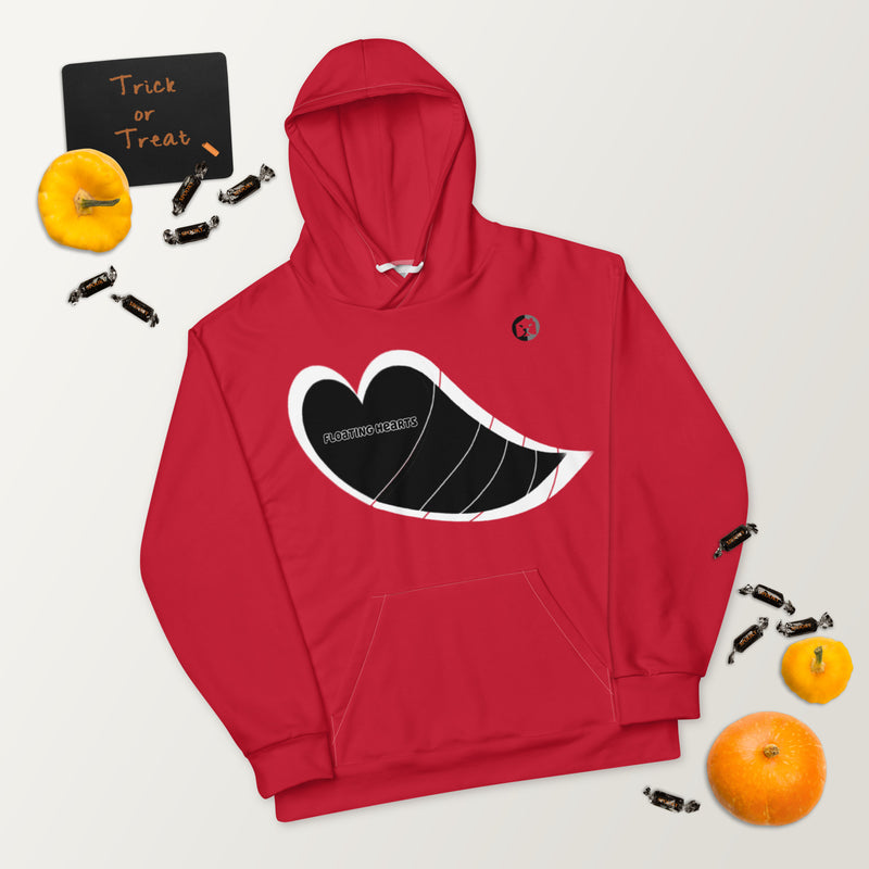 Stay Cozy and Stylish with the Burkesgarb Floating Hearts Unisex Hoodie