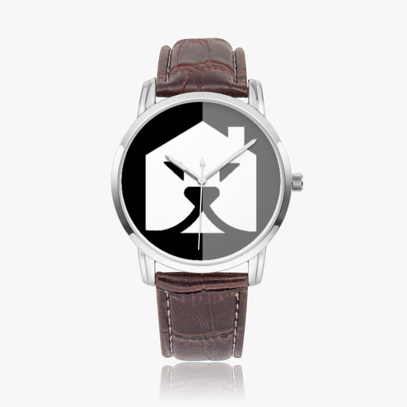"Elevate Your Style with Burkesgarb's Leather Band Wide Type Quartz Watch"