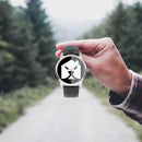 "Elevate Your Style with Burkesgarb's Leather Band Wide Type Quartz Watch"