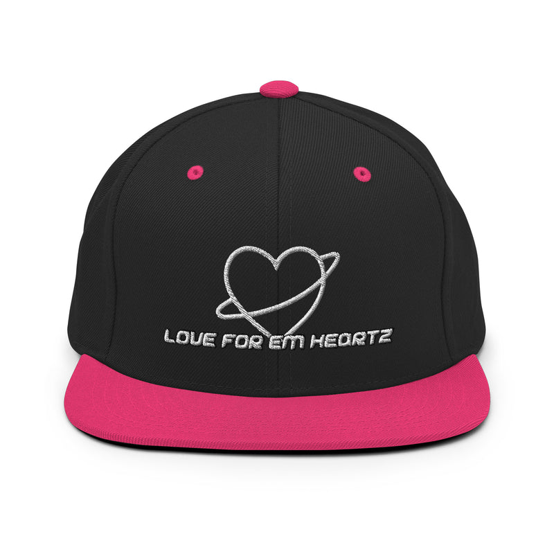 "Add Love and Style to Your Outfit with Burkesgarb Love for em Heartz Snapback Hat"