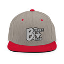 "Complete Your Look with Burkesgarb Embroidered BG Snapback Hat"