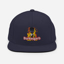 "Make a Bold Statement with Burkesgarb 'Thru the Fire' Snapback Hat - Ignite Your Style!"