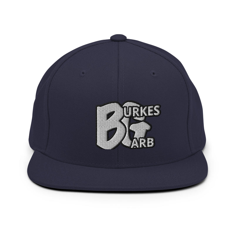 "Complete Your Look with Burkesgarb Embroidered BG Snapback Hat"