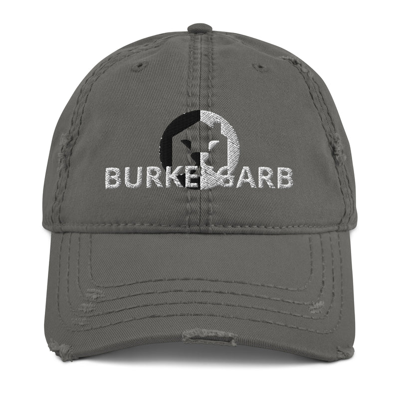 "Elevate Your Style with Burkesgarb's Distressed Dad Hat - A Timeless Accessory for Cool Dads"