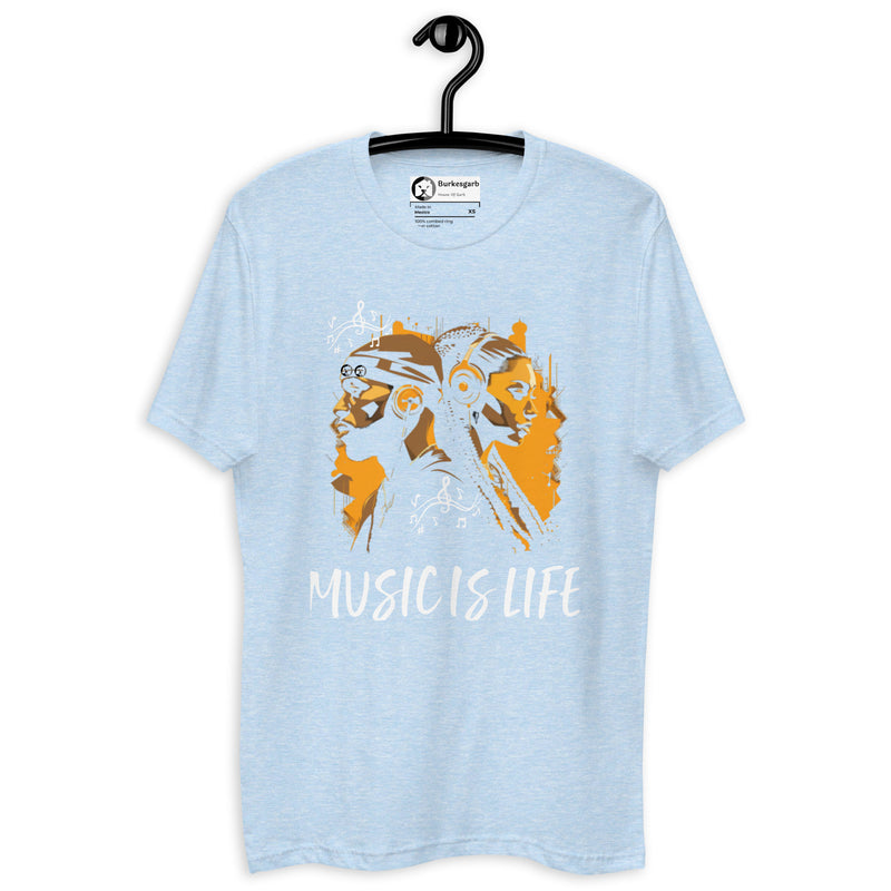 Embrace Your Love for Music with the Burkesgarb Music is Life Short Sleeve T-shirt