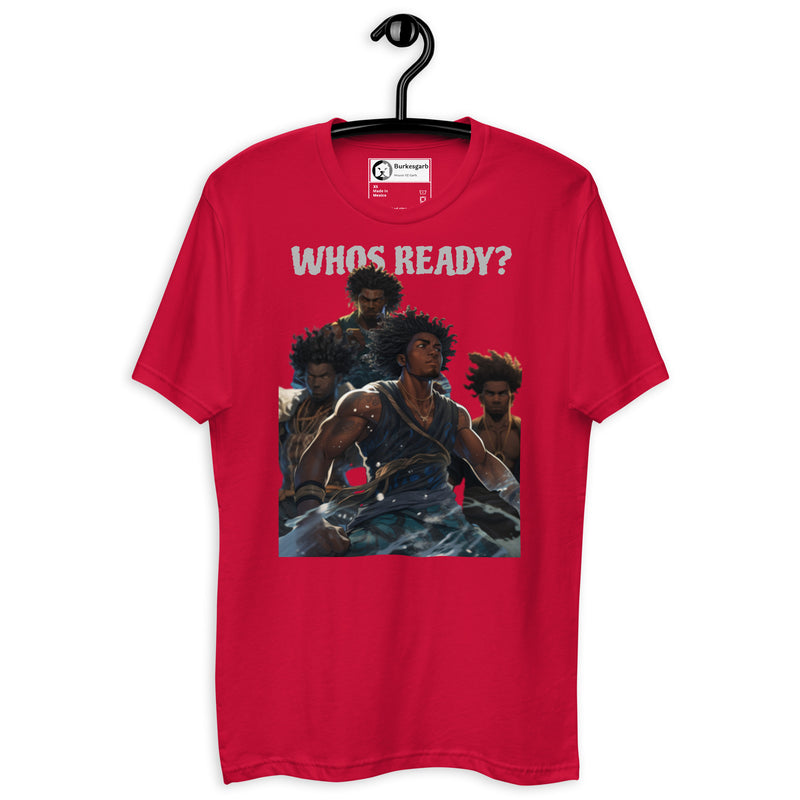 Stay Ready with BurkesGarb Who's Ready Men's Short Sleeve T-Shirt | Stylish and Comfortable Apparel