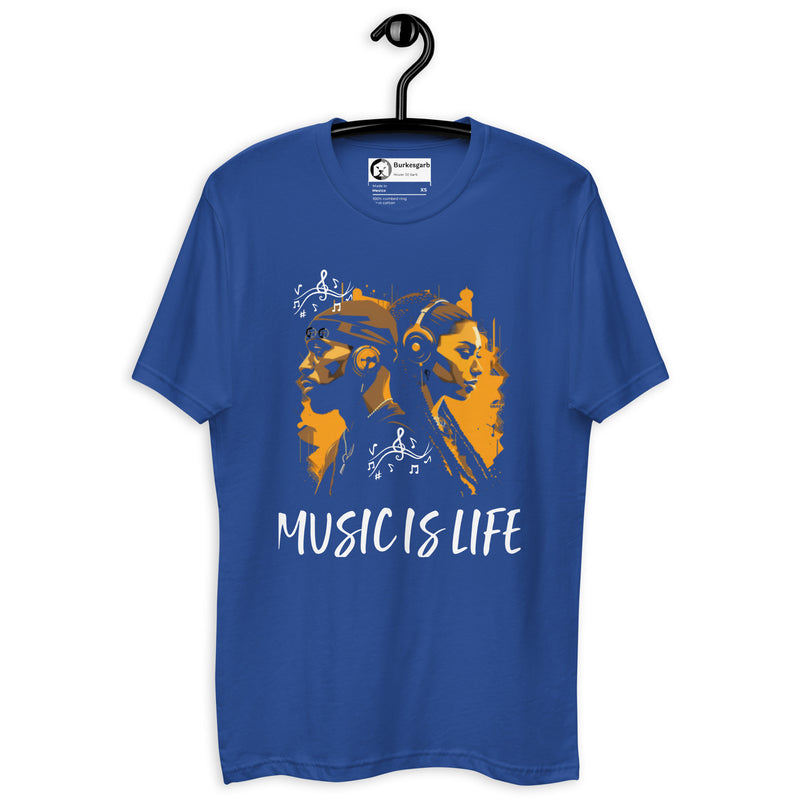 Embrace Your Love for Music with the Burkesgarb Music is Life Short Sleeve T-shirt
