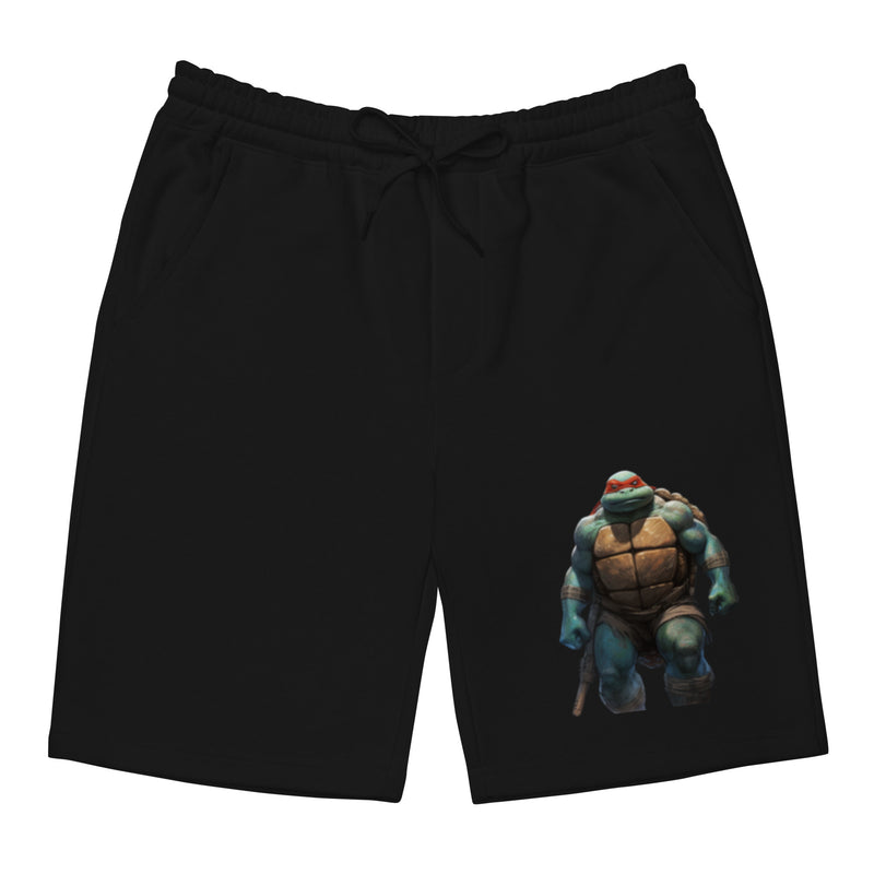 "Experience Maximum Comfort with Burkesgarb Men's Turtle Power Fleece Shorts"