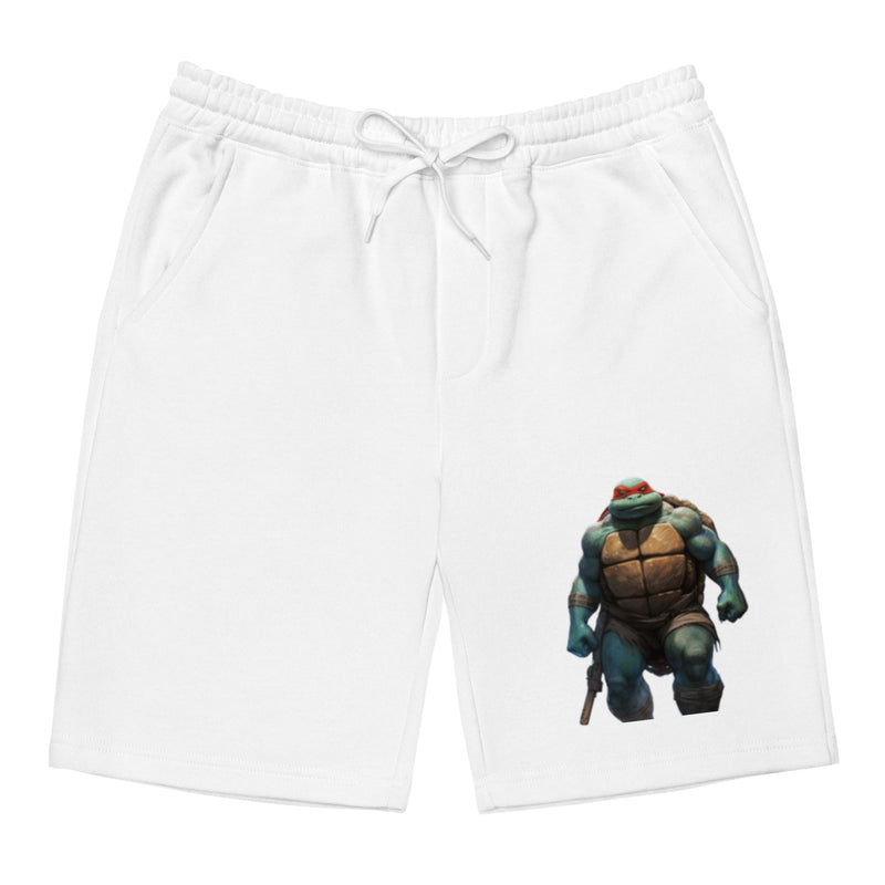 "Experience Maximum Comfort with Burkesgarb Men's Turtle Power Fleece Shorts"