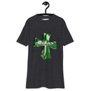 "Make a Bold Statement with Burkesgarb Green Cross Men's Premium Heavyweight Tee - Unmatched Comfort and Eye-Catching Style!"