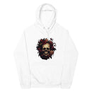 "Stay Stylish and Sustainable with Burkesgarb Rose $kull Unisex Eco Raglan Hoodie"
