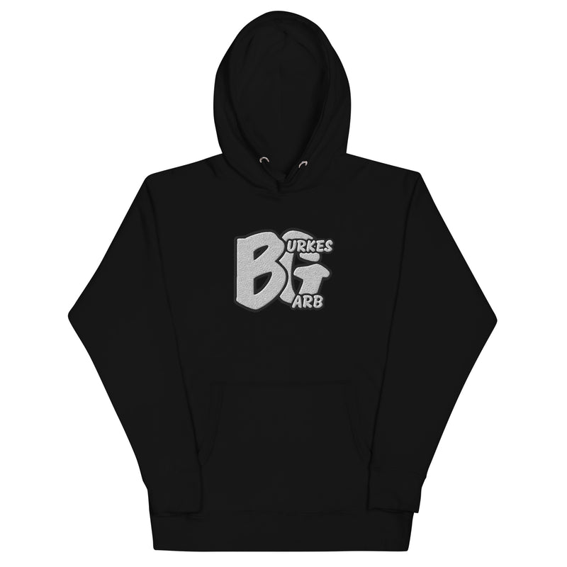 "Make a Statement with Burkesgarb Iconic BG Embroidered Unisex Hoodie"