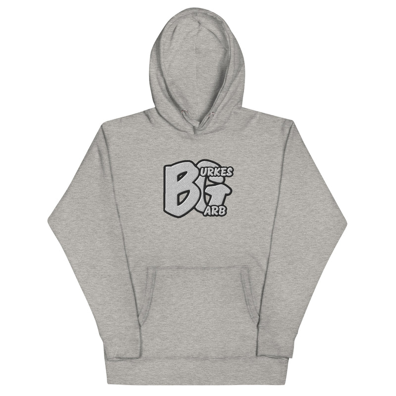 "Make a Statement with Burkesgarb Iconic BG Embroidered Unisex Hoodie"