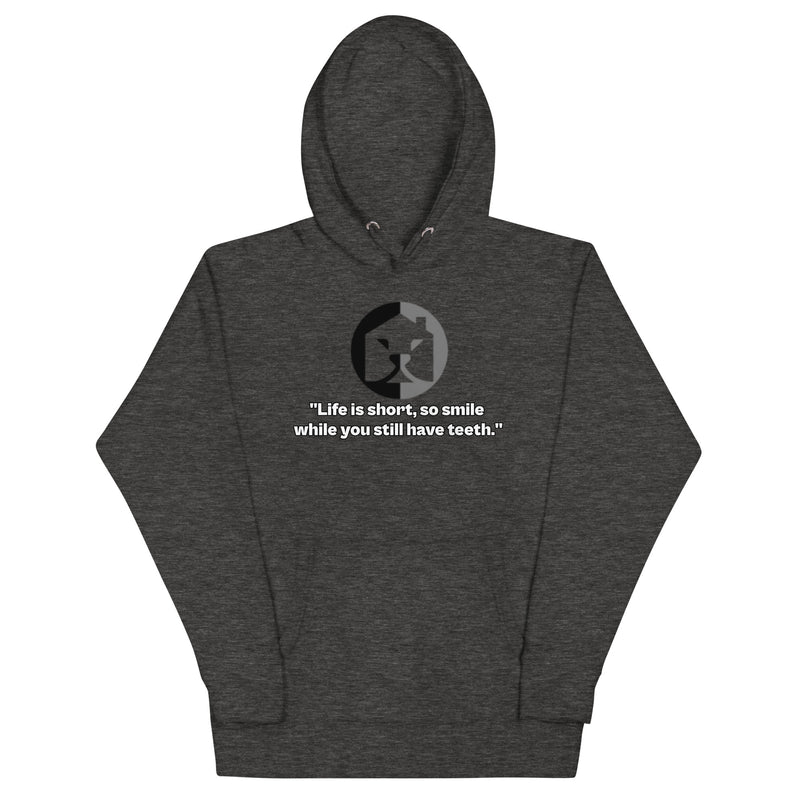 "Spread Positivity with Burkesgarb 'Life is Short, Smile While You Still Have Teeth' Unisex Hoodie"