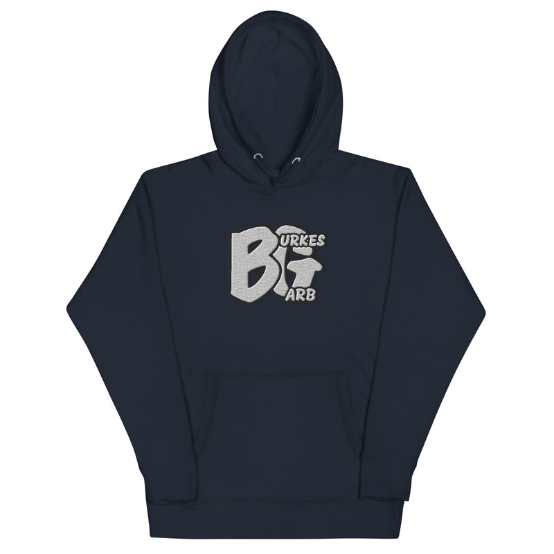 "Make a Statement with Burkesgarb Iconic BG Embroidered Unisex Hoodie"