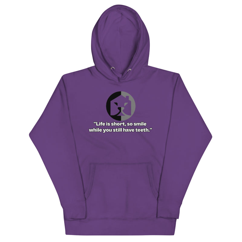 "Spread Positivity with Burkesgarb 'Life is Short, Smile While You Still Have Teeth' Unisex Hoodie"