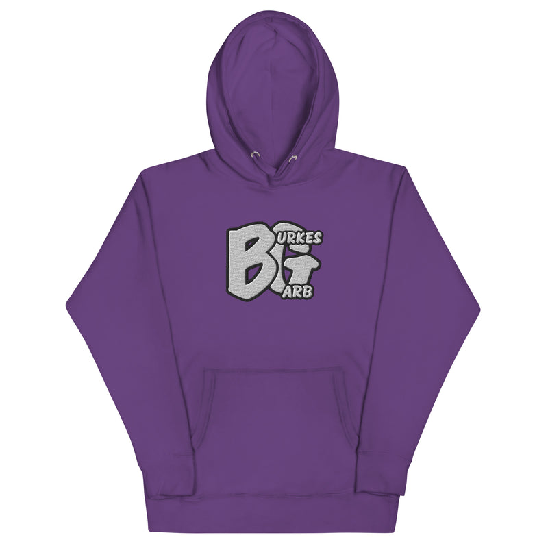 "Make a Statement with Burkesgarb Iconic BG Embroidered Unisex Hoodie"