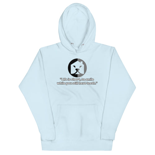 "Spread Positivity with Burkesgarb 'Life is Short, Smile While You Still Have Teeth' Unisex Hoodie"