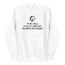 "Express Your Independent Spirit with the Burkesgarb 'I'm Not Single, I'm Just in a Long-Term Relationship with Freedom' Unisex Hoodie"