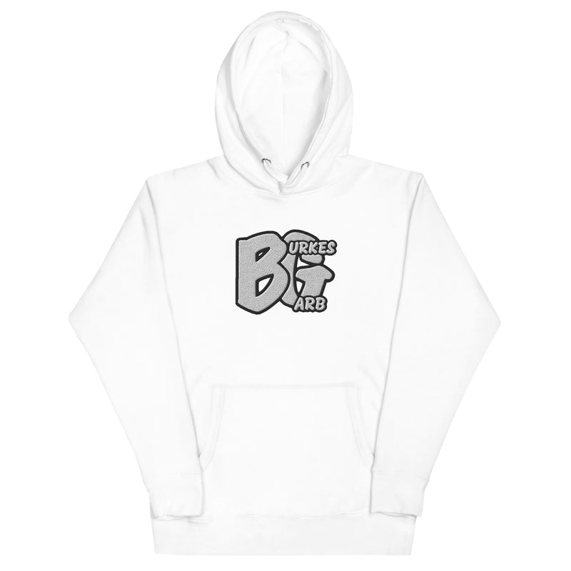 "Make a Statement with Burkesgarb Iconic BG Embroidered Unisex Hoodie"