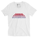 "Versatile and Stylish: Burkesgarb Unisex Short Sleeve V-Neck T-Shirt for All Occasions"