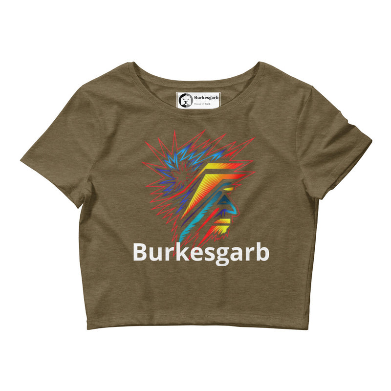 "Express Your Vibrant Style with Burkesgarb Colorful Thoughts Women’s Crop Tee"